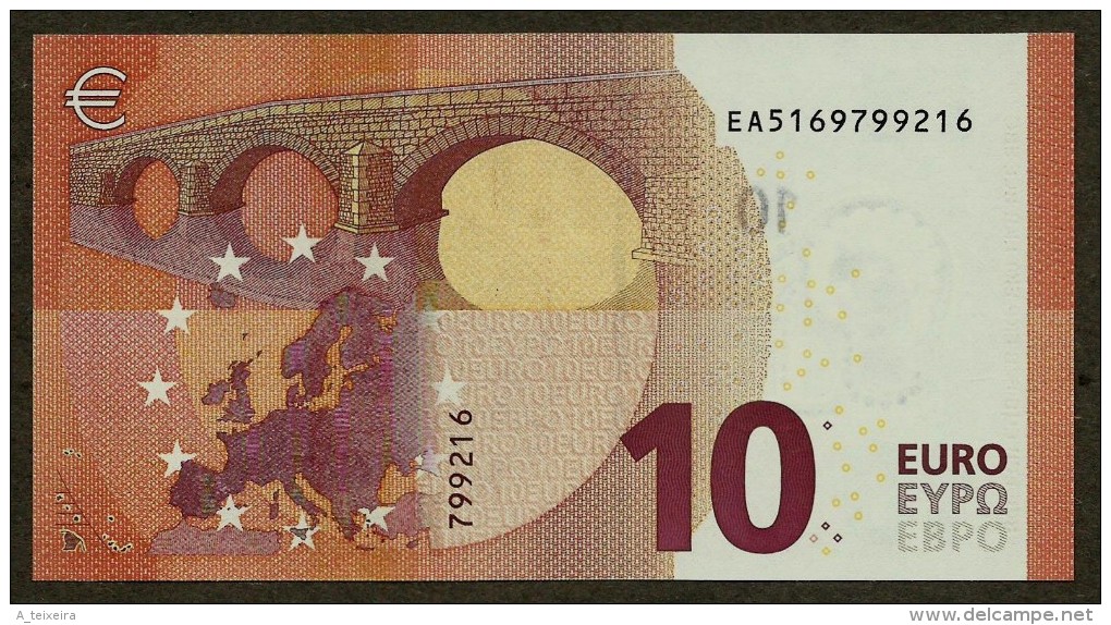 France - 10 Euro - E004 C1 - EA5169799216 - Draghi - UNC - 10 Euro
