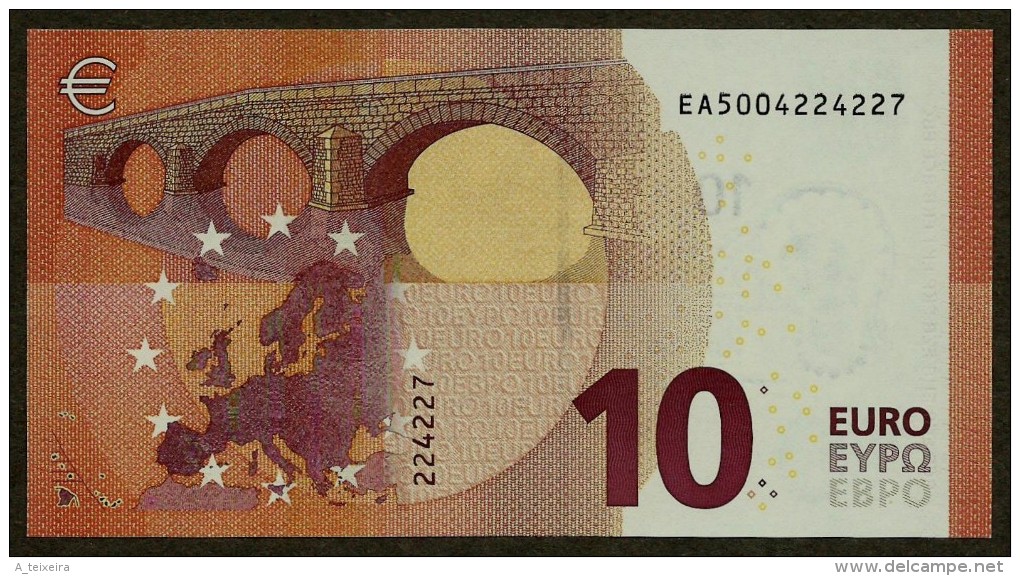 France - 10 Euro - E004 B4 - EA5004224227 - Draghi - UNC - 10 Euro