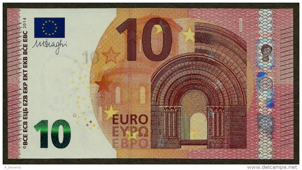 France - 10 Euro - E004 B3 - EA5327205094 - Draghi - UNC - 10 Euro