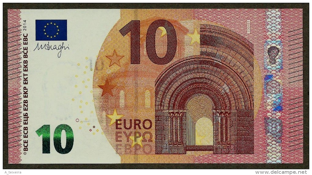 France - 10 Euro - E004 B1 - EA5325233518 - Draghi - UNC - 10 Euro