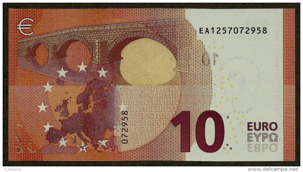 France - 10 Euro - E002 H1 - EA1257072958 - Draghi - UNC - 10 Euro