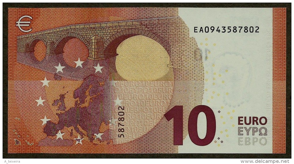 France - 10 Euro - E001 I5 - EA0943587802 - Draghi - UNC - 10 Euro