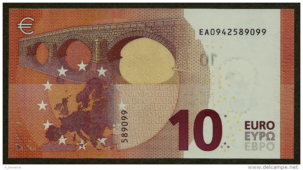 France - 10 Euro - E001 I4 - EA0942589099 - Draghi - UNC - 10 Euro