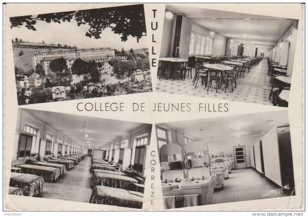 TULLE . COLLEGE DE JEUNES FILLES . 1956 - Tulle