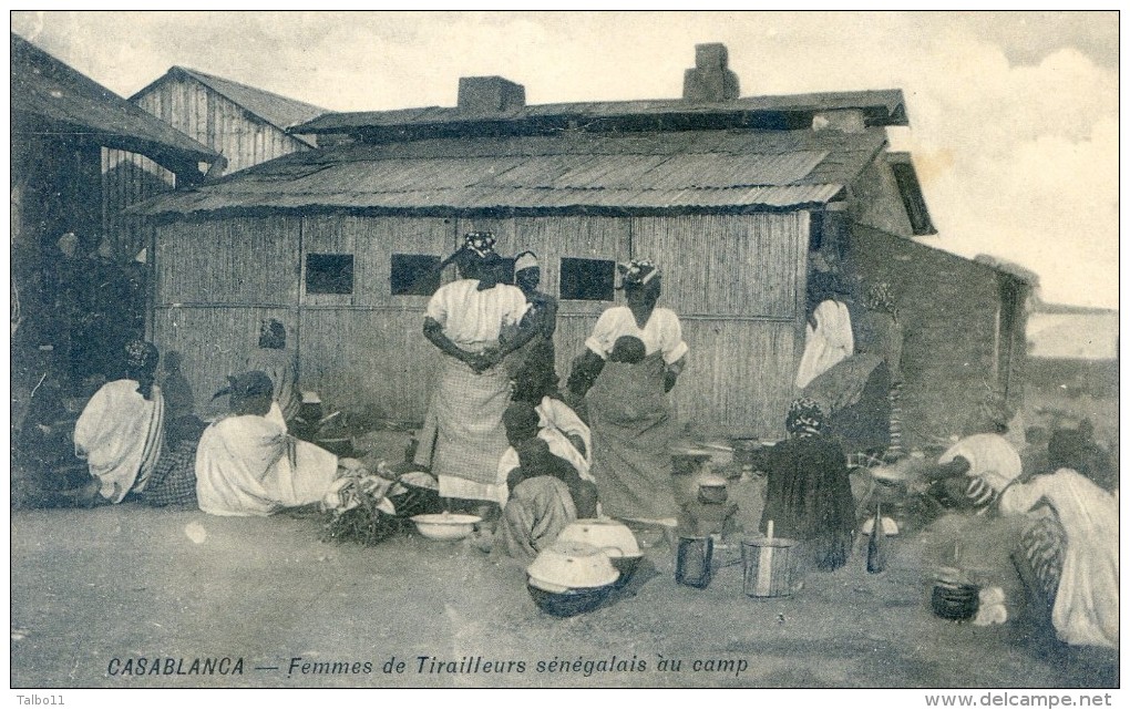 Mitaria -  Casablanca - Femmes De Tirailleurs Sénégalais Au Camp - Casablanca