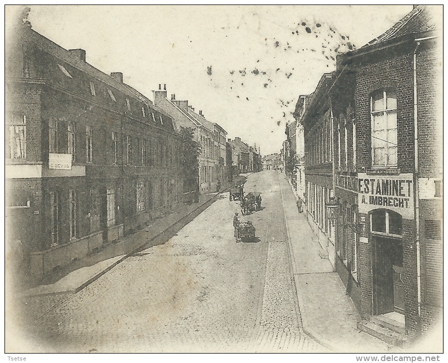 Mouscron - Rue De La Station - Estaminet A. Imbrecht  - 1902  ( Voir Verso ) - Moeskroen