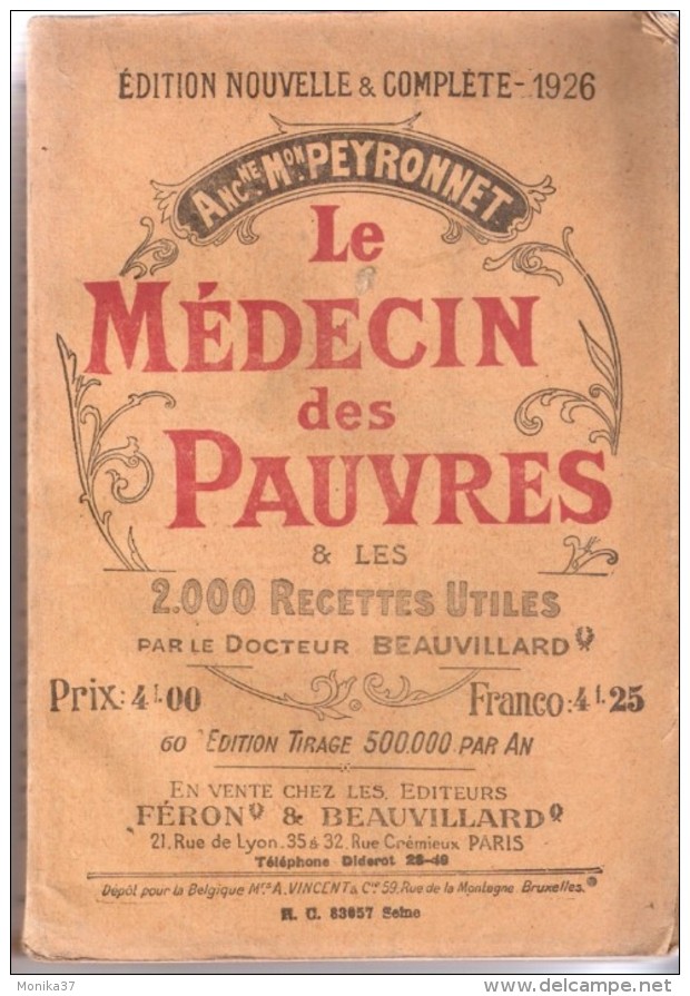 Le Médecin Des Pauvres Par Le Docteur Beauvillard De 1926 - Salute