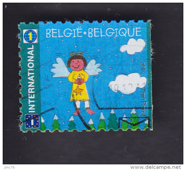 Belgique. Noël . Ange Dessin D'enfant. 4174 - Oblitérés