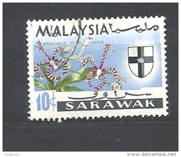 SARAWAK  1965 Orchids USED - Sarawak (...-1963)