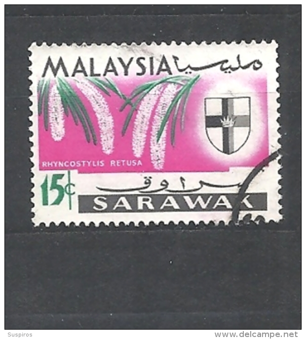 SARAWAK  1965 Orchids USED - Sarawak (...-1963)