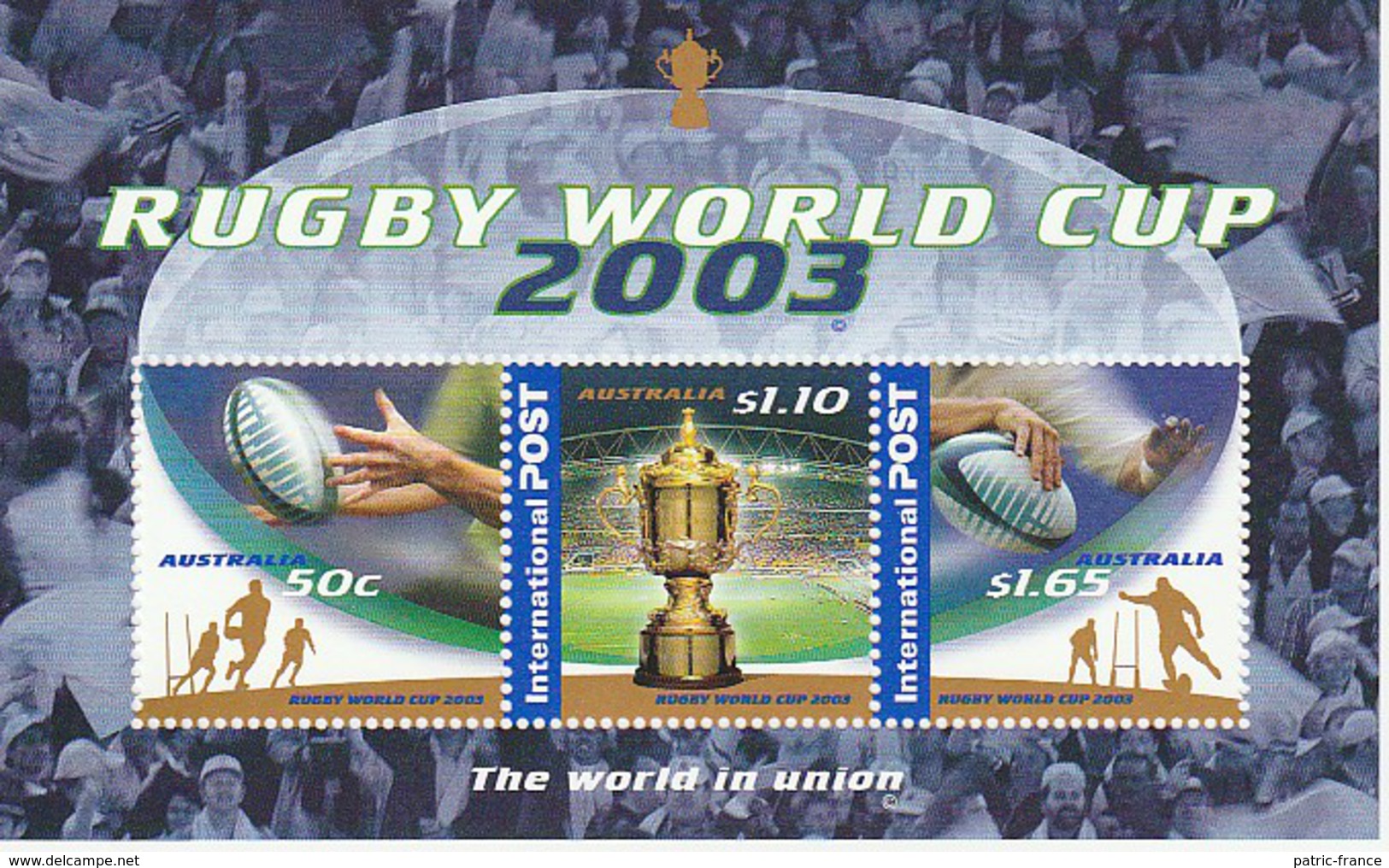 AUSTRALIE 2003 - Coupe Du Monde De Rugby Bloc - Rugby