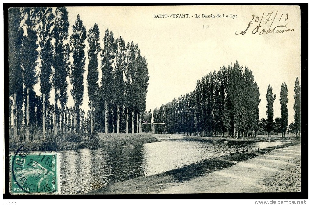 Cpa Du 62 Saint Venant  -- Le Bassin De La Lys   JIP27 - Autres & Non Classés