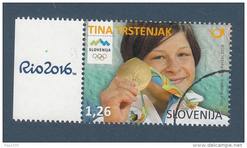 ESLOVENIA 2016 - JUDO - OLYMPIC MEDAL OF TINA TRSTENJAK - 1 STAMP - Eslovenia