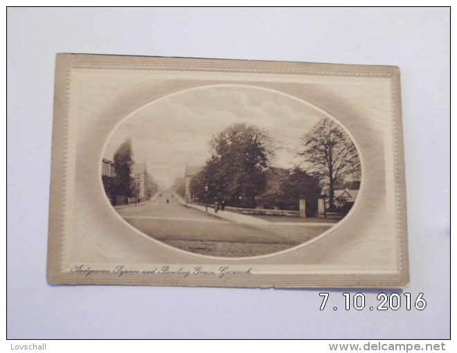 Greenock. - Ardgowan Square And Bowling Green. (1 -7 - 1913) - Renfrewshire