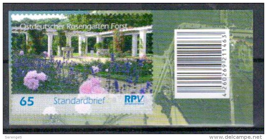 Deutschland RPV 'Ostdeutscher Rosengarten Forst' / Germany 'East German Rose Gardens In Forst' **/MNH 2016 - Rosen