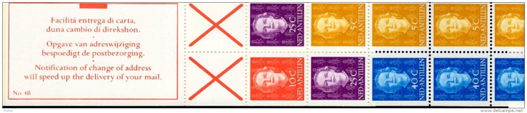 Antillen NL MH 4 B  Postfrisch MNH ** Neuf (2) - Antillen