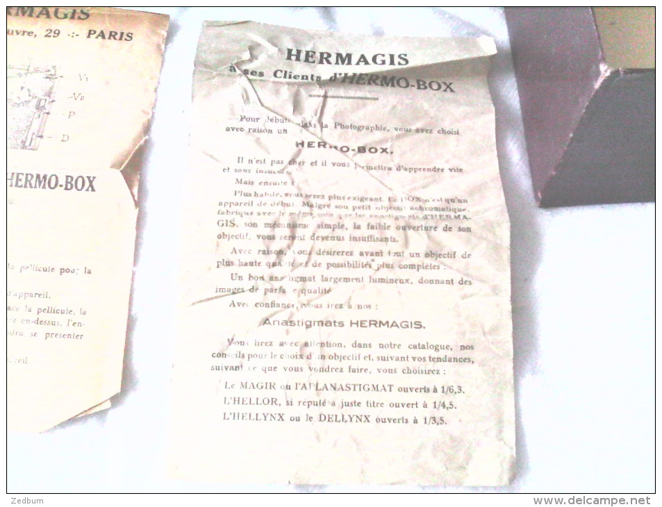 HERMAGIS HERMO BOX Avec Sa Boite Et Deux Notices - Appareils Photo