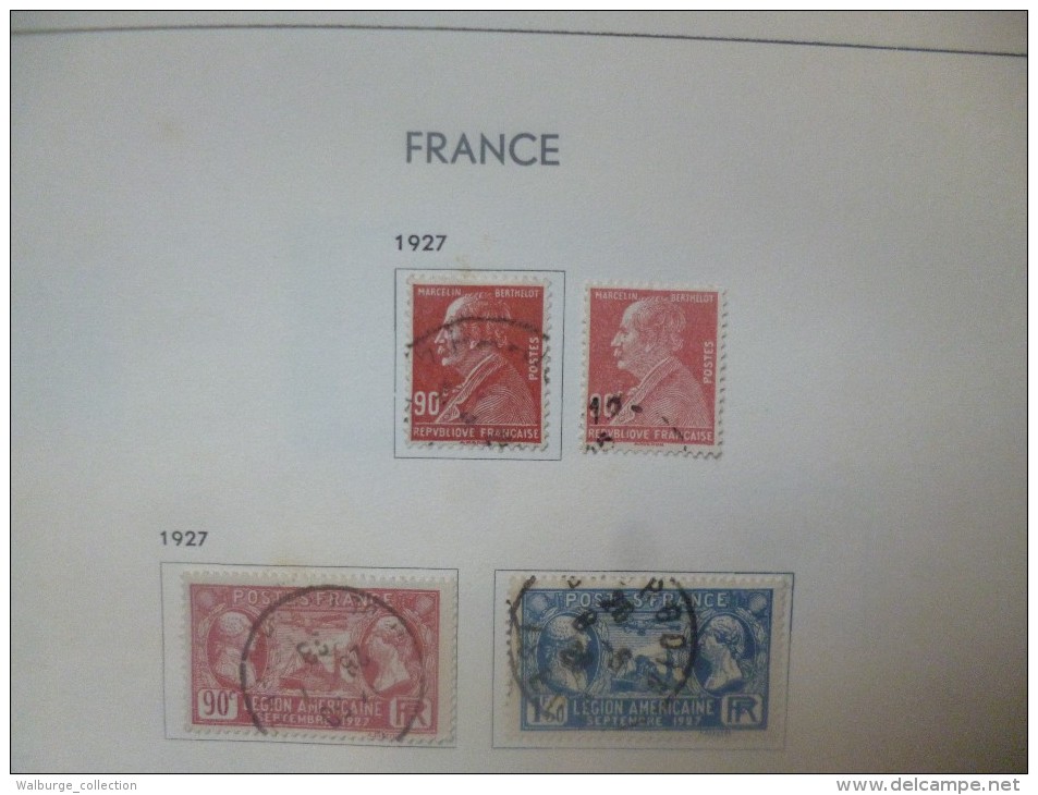 DEPART 1 EURO ! FRANCE 1877-1963 EN ALBUM "DAVO" TRES BELLE COLLECTION MAJ. OBL (1222)  1 KILO 700 !