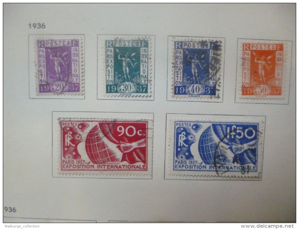 DEPART 1 EURO ! FRANCE 1877-1963 EN ALBUM "DAVO" TRES BELLE COLLECTION MAJ. OBL (1222)  1 KILO 700 !