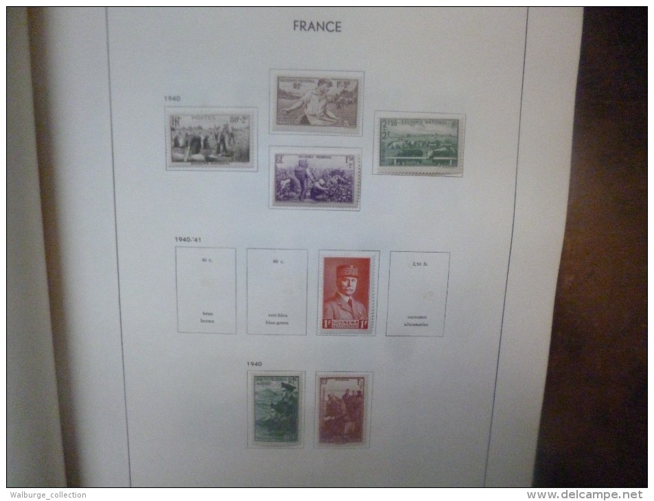 DEPART 1 EURO ! FRANCE 1877-1963 EN ALBUM "DAVO" TRES BELLE COLLECTION MAJ. OBL (1222)  1 KILO 700 !