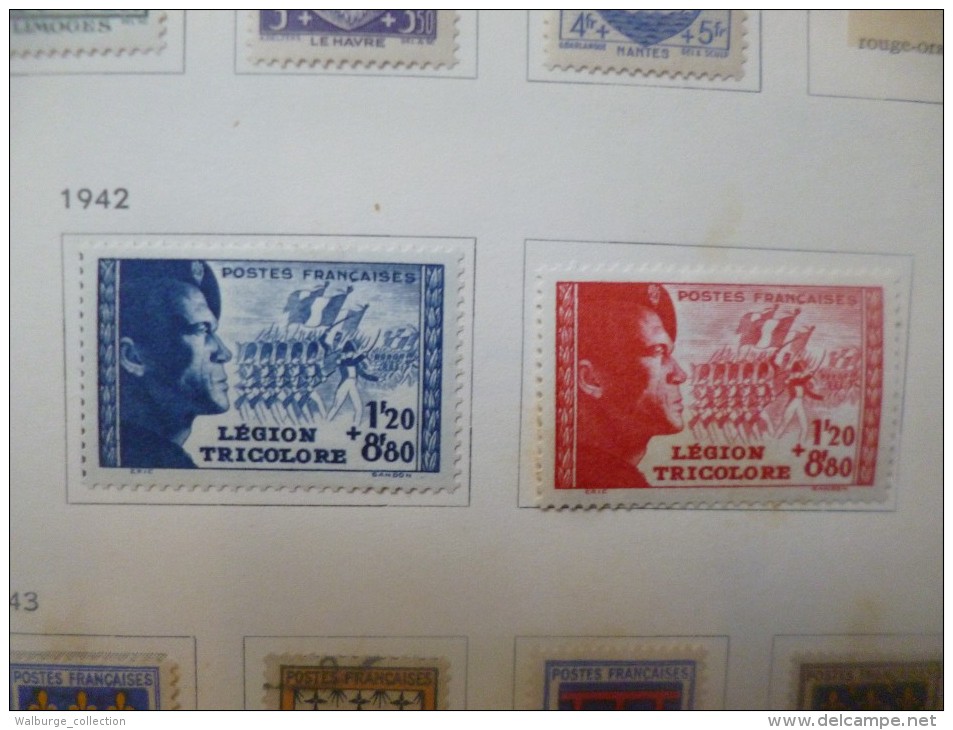 DEPART 1 EURO ! FRANCE 1877-1963 EN ALBUM "DAVO" TRES BELLE COLLECTION MAJ. OBL (1222)  1 KILO 700 !