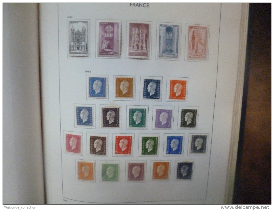 DEPART 1 EURO ! FRANCE 1877-1963 EN ALBUM "DAVO" TRES BELLE COLLECTION MAJ. OBL (1222)  1 KILO 700 !