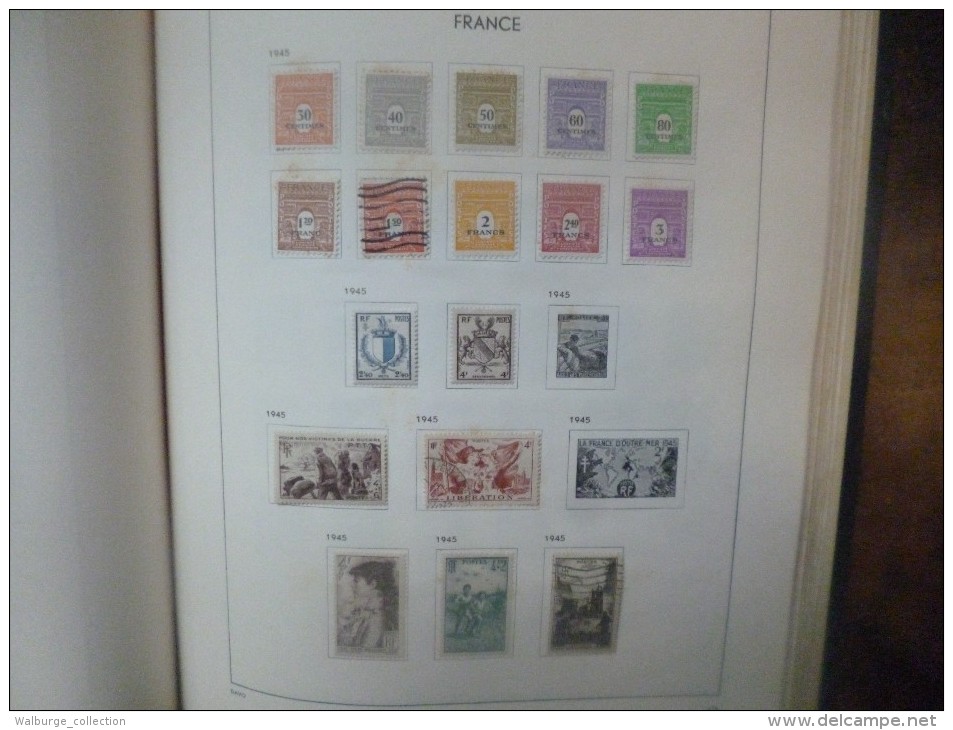 DEPART 1 EURO ! FRANCE 1877-1963 EN ALBUM "DAVO" TRES BELLE COLLECTION MAJ. OBL (1222)  1 KILO 700 !