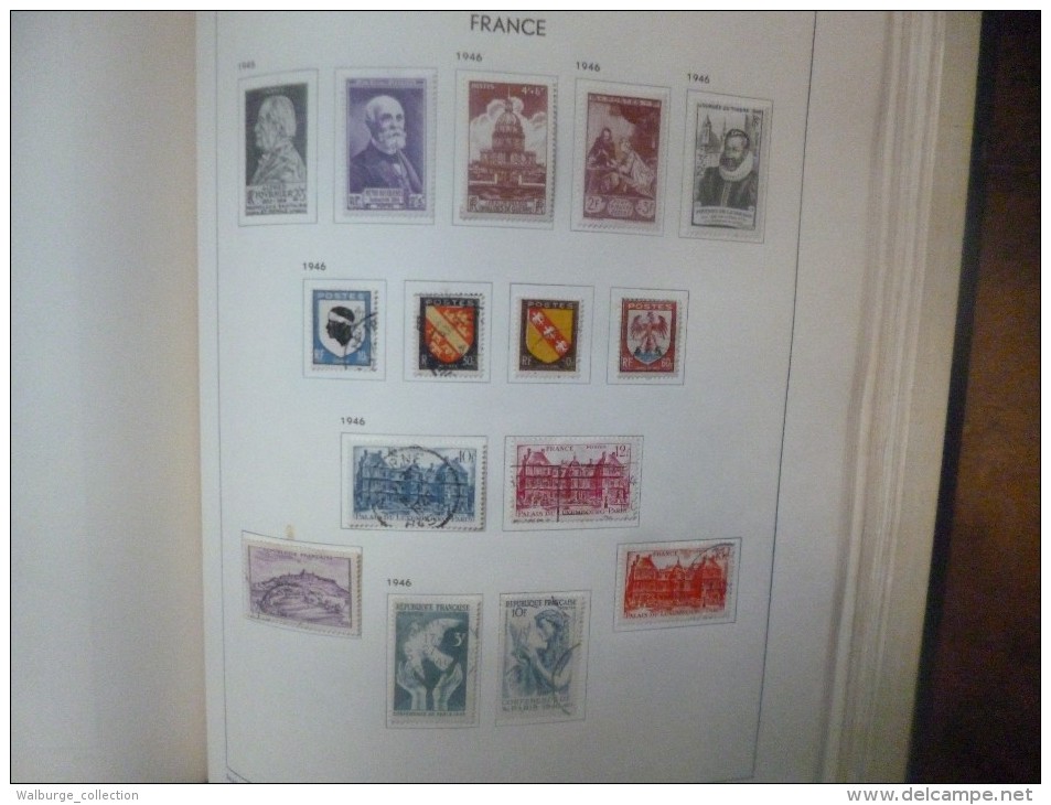 DEPART 1 EURO ! FRANCE 1877-1963 EN ALBUM "DAVO" TRES BELLE COLLECTION MAJ. OBL (1222)  1 KILO 700 !