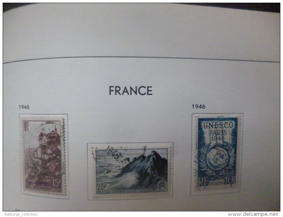 DEPART 1 EURO ! FRANCE 1877-1963 EN ALBUM "DAVO" TRES BELLE COLLECTION MAJ. OBL (1222)  1 KILO 700 !