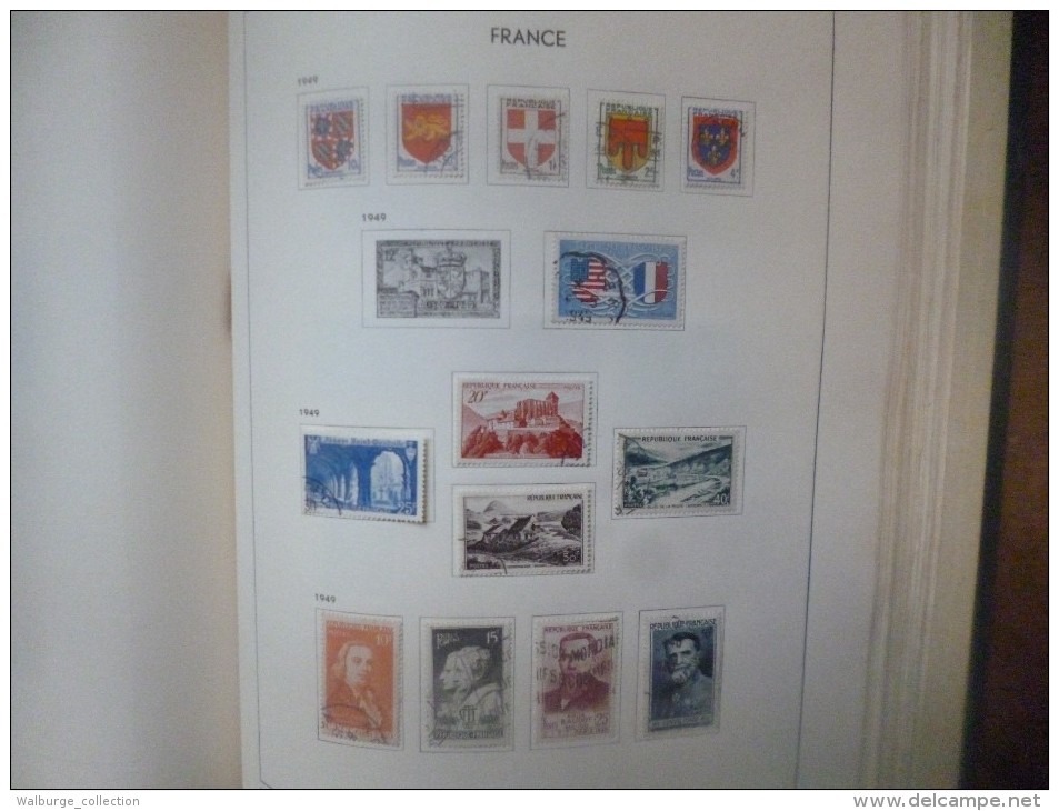 DEPART 1 EURO ! FRANCE 1877-1963 EN ALBUM "DAVO" TRES BELLE COLLECTION MAJ. OBL (1222)  1 KILO 700 !