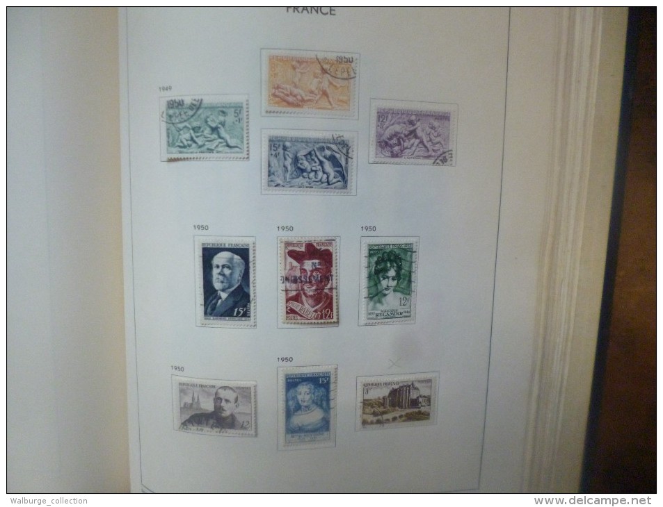 DEPART 1 EURO ! FRANCE 1877-1963 EN ALBUM "DAVO" TRES BELLE COLLECTION MAJ. OBL (1222)  1 KILO 700 !