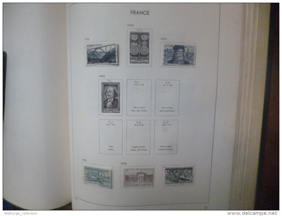 DEPART 1 EURO ! FRANCE 1877-1963 EN ALBUM "DAVO" TRES BELLE COLLECTION MAJ. OBL (1222)  1 KILO 700 !