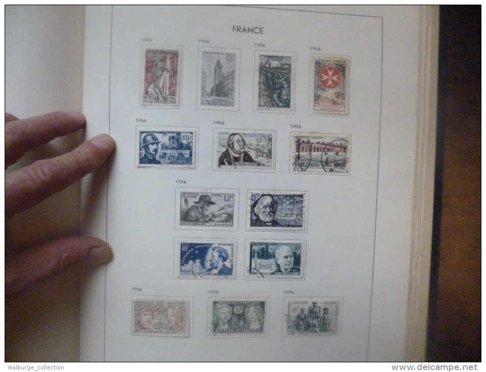 DEPART 1 EURO ! FRANCE 1877-1963 EN ALBUM "DAVO" TRES BELLE COLLECTION MAJ. OBL (1222)  1 KILO 700 !