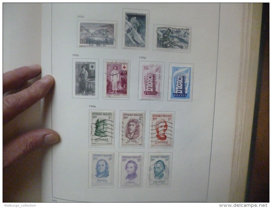 DEPART 1 EURO ! FRANCE 1877-1963 EN ALBUM "DAVO" TRES BELLE COLLECTION MAJ. OBL (1222)  1 KILO 700 !