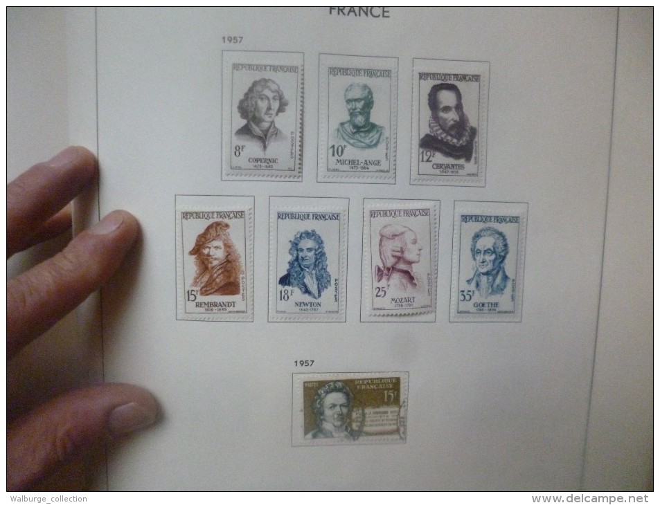 DEPART 1 EURO ! FRANCE 1877-1963 EN ALBUM "DAVO" TRES BELLE COLLECTION MAJ. OBL (1222)  1 KILO 700 !