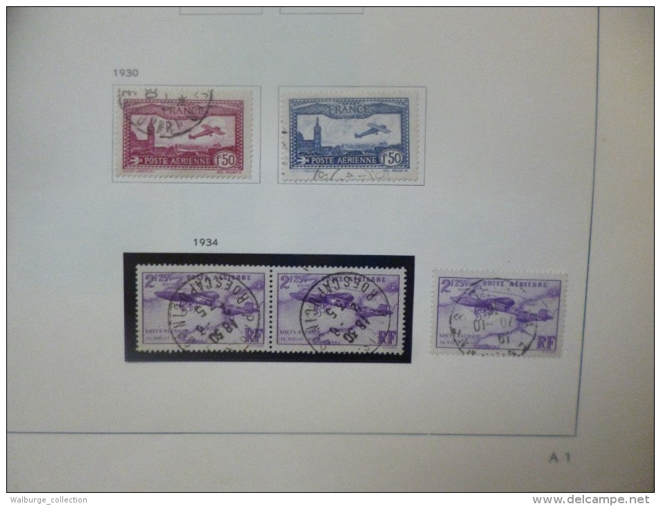 DEPART 1 EURO ! FRANCE 1877-1963 EN ALBUM "DAVO" TRES BELLE COLLECTION MAJ. OBL (1222)  1 KILO 700 !