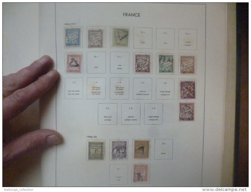 DEPART 1 EURO ! FRANCE 1877-1963 EN ALBUM "DAVO" TRES BELLE COLLECTION MAJ. OBL (1222)  1 KILO 700 !