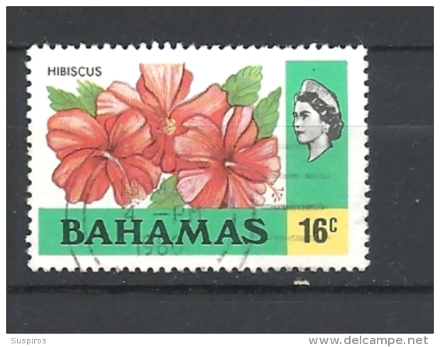 BAHAMAS     - 1976 Definitive Issue  HIBISCUS FLOWER             USED - Bahamas (1973-...)