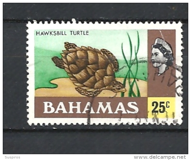 BAHAMAS     - 1976 Definitive Issue  HAWKSBILL TURTLE            USED - Bahamas (1973-...)