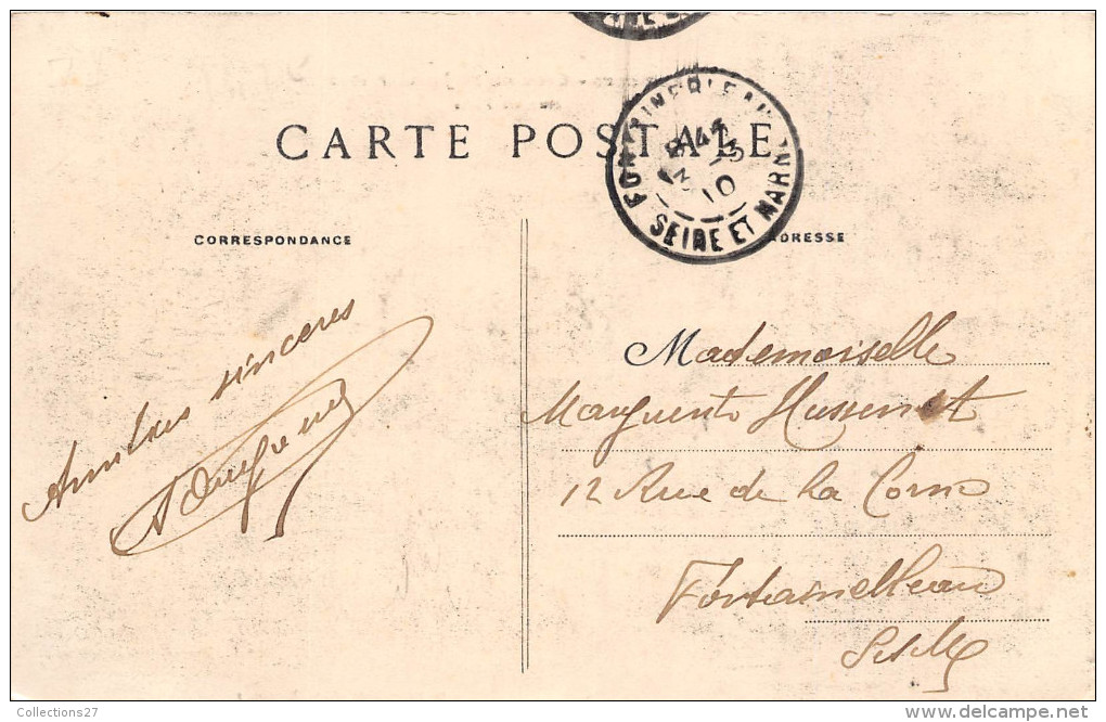 77-NEMOURS- CRUE DU 20 JANVIER 1910, RUE DE PARIS - Nemours