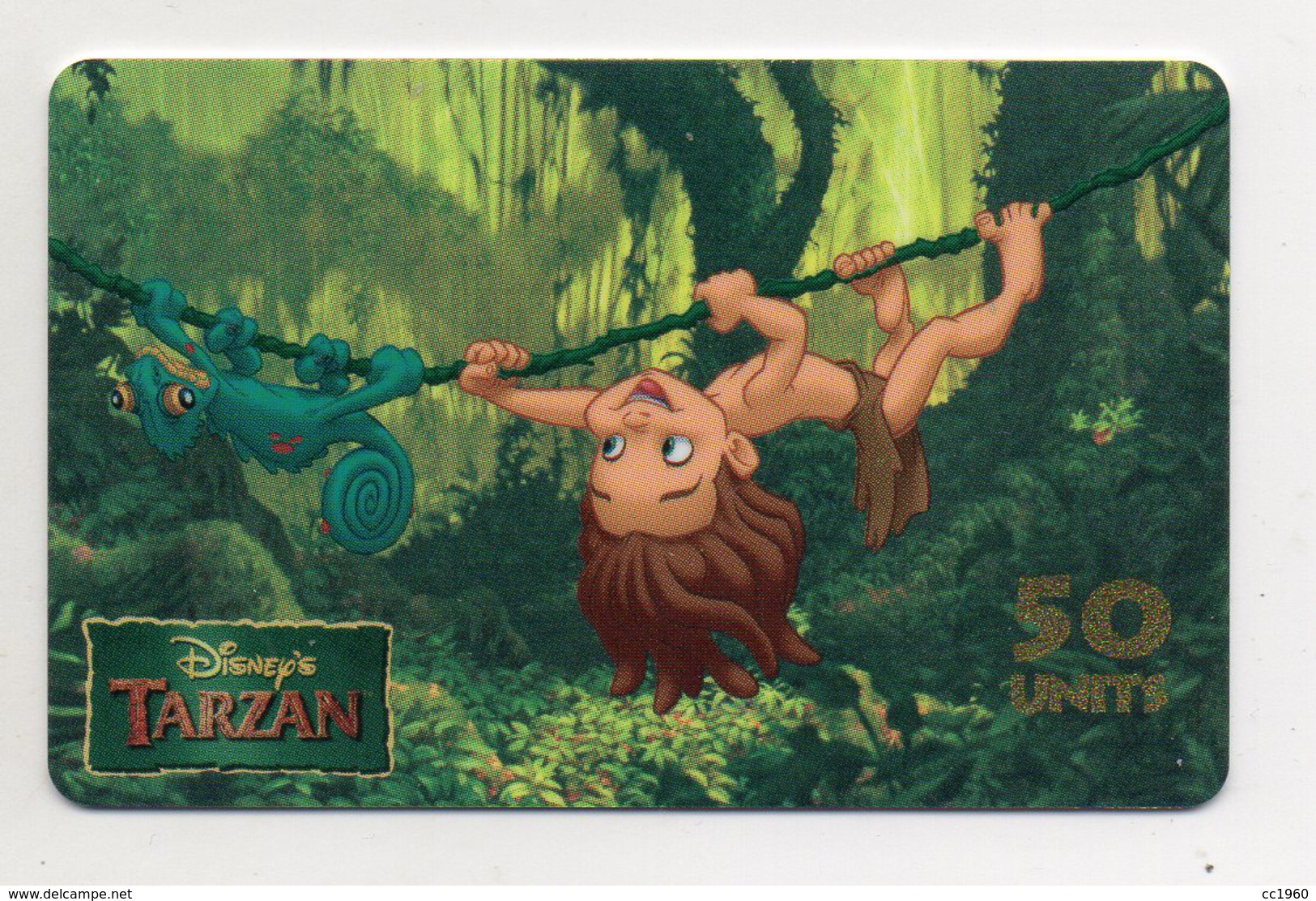 Ricarica Telefonica " WESTEL INTELCOM - Disney's Tarzan " Da 50 Units - Nuova - Validità 31 Dicembre 2000 -  (FDC1157) - GSM-Kaarten, Aanvulling & Voorafbetaald