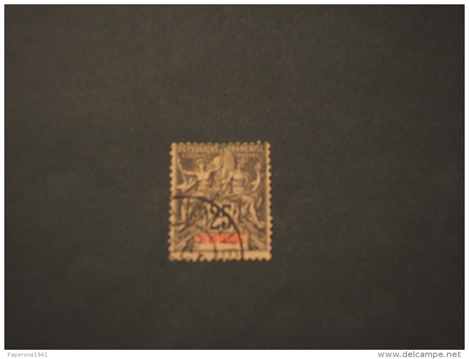 DIEGO SUAREZ - 1893 ALLEGORIA  25 C. - TIMBRATO/USED - Unused Stamps