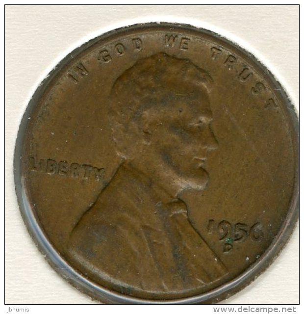 Etats-Unis USA 1 Cent 1956 D KM A132 - 1909-1958: Lincoln, Wheat Ears Reverse