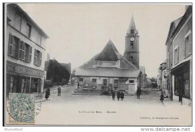 CPA La Ville Du Bois Essonne Commerces Circulé - Sonstige & Ohne Zuordnung