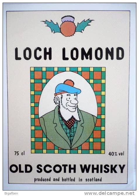 PARA-TINTIN : Vignette LOCH LOMOND // PASTICHE / RARE - Tintin