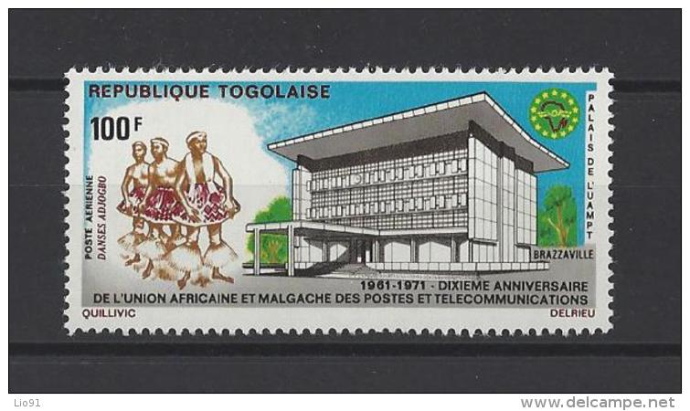 TOGO . YT  PA 153  Neuf **  10e Anniversaire De L´U.A.M.P.T.  1971 - Togo (1960-...)
