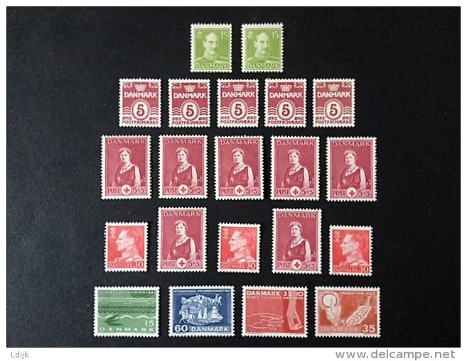Lot Of 21 Mint Stamps 1938-1963 **) - Ongebruikt
