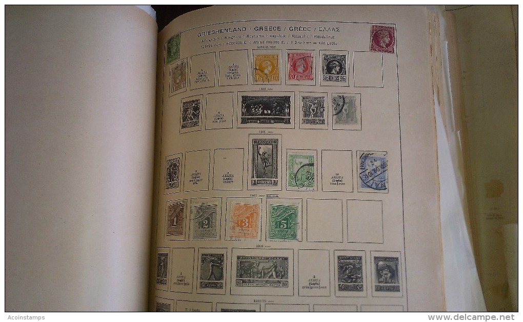 SCHAUBEK ALBUM GERMANY 1935 LEIPZIG With Thousands OLD GLASSIC STAMPS COLLECTION - Collections (with Albums)