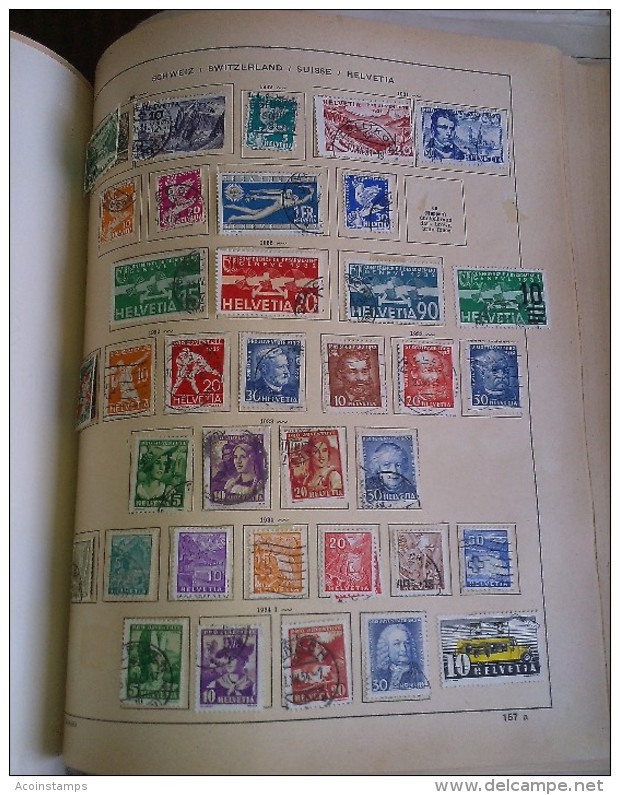 SCHAUBEK ALBUM GERMANY 1935 LEIPZIG with Thousands OLD GLASSIC STAMPS COLLECTION