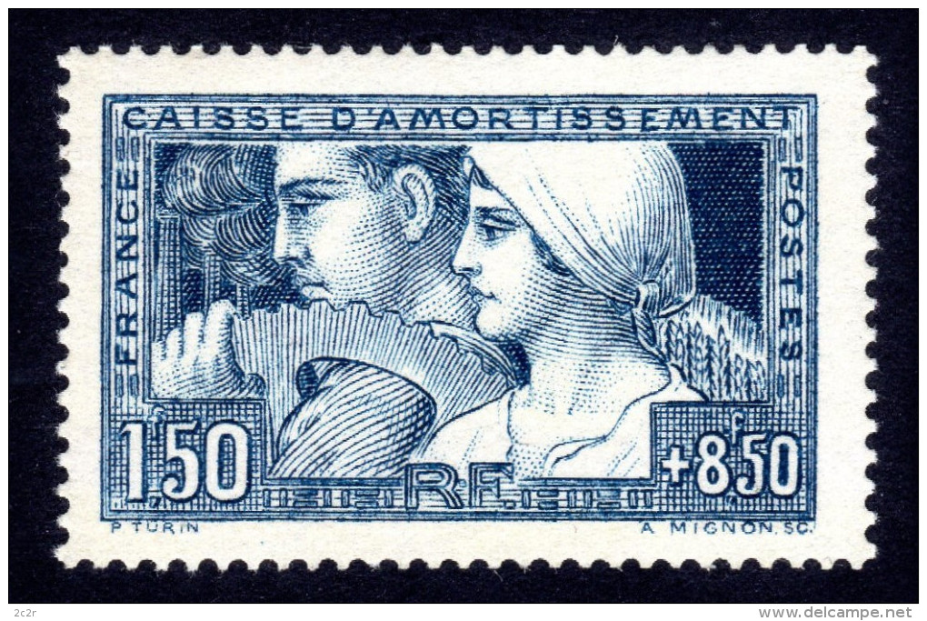 France 1928: N°252 ** Mais Gomme Non Originale. Centrage Correct (Pièce D'attente) - TB - Unused Stamps